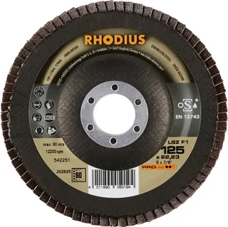 Rhodius 202825 LGZ F1 Disque segmenté Grain 60 acier inoxydable, acier 10 pc(s) de Rhodius – image du produit 2 sur 2
