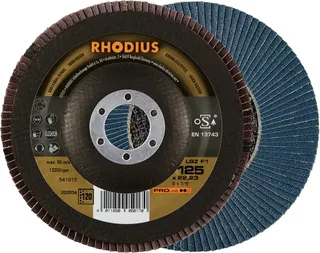 Rhodius 202834 LGZ F1 Disque segmenté Grain 120 acier inoxydable, acier 10 pc(s) de Rhodius – image du produit 1 sur 2