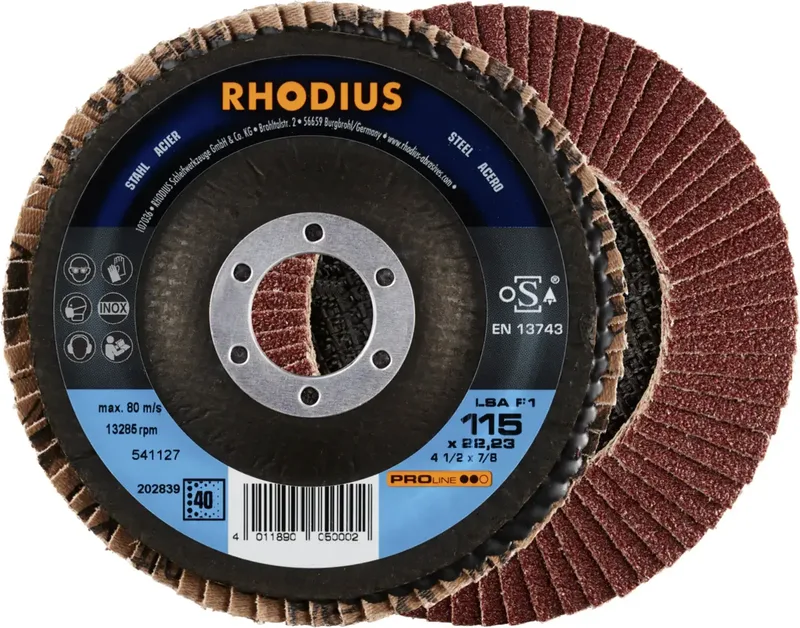 Rhodius 202839 LSA F1 Disque segmenté Grain 40 acier 10 pc(s) de Rhodius – image du produit 1 sur 2