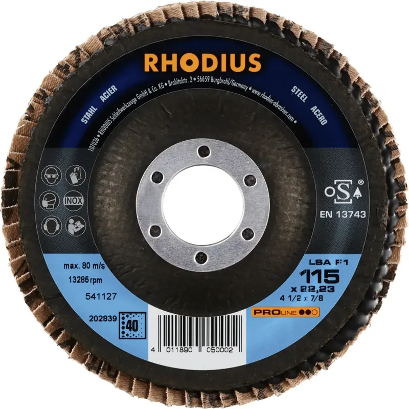 Rhodius 202839 LSA F1 Disque segmenté Grain 40 acier 10 pc(s) de Rhodius – image du produit 2 sur 2