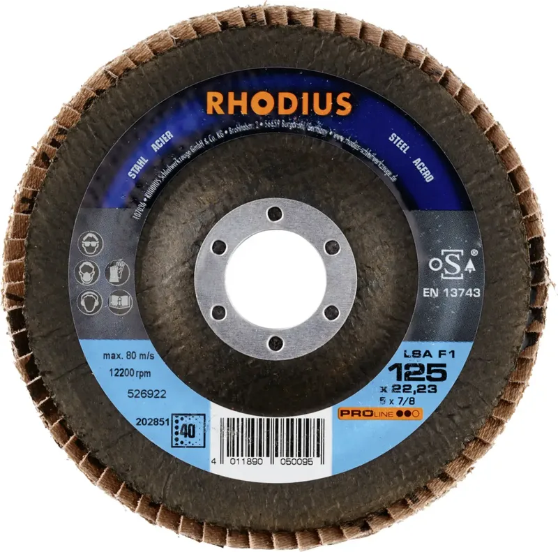 Rhodius 202851 LSA F1 Disque segmenté Grain 40 acier 10 pc(s) de Rhodius – image du produit 2 sur 2