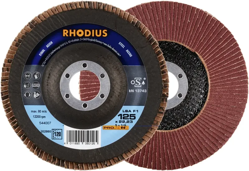 Rhodius 202860 LSA F1 Disque segmenté Grain 120 acier 10 pc(s) de Rhodius – image du produit 1 sur 2