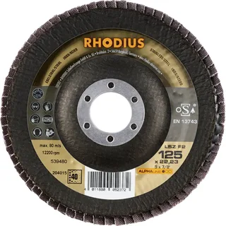 Rhodius 204015 LSZ F2 Fächerschleifscheibe Körnung (num) 40 Edelstahl, Stahl 10 St. von Rhodius – Produktbild 2 von 2