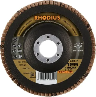 Rhodius 205446 LGZ F Fächerschleifscheibe Körnung (num) 60 Edelstahl, Stahl 10 St. fra Rhodius – produktbillede 2 af 2