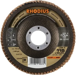 Rhodius 205498 LGZ F Disque segmenté Grain 60 acier inoxydable, acier 10 pc(s) de Rhodius – image du produit 2 sur 2