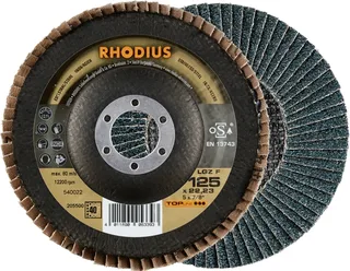 Rhodius 205500 LGZ F Disque segmenté Grain 40 acier inoxydable, acier 10 pc(s) de Rhodius – image du produit 1 sur 2