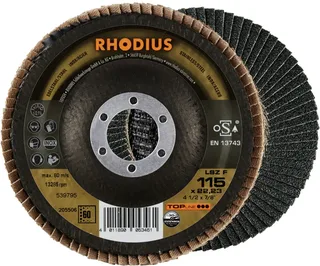 Rhodius 205506 LSZ F EXTENDED Disque segmenté Grain 60 acier inoxydable, acier 10 pc(s) de Rhodius – image du produit 1 sur 2