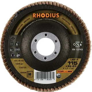 Rhodius 205506 LSZ F EXTENDED Disque segmenté Grain 60 acier inoxydable, acier 10 pc(s) de Rhodius – image du produit 2 sur 2