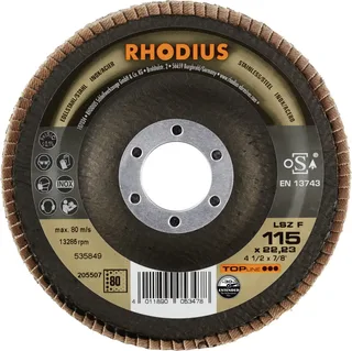 Rhodius 205507 LSZ F EXTENDED Disque segmenté Grain 80 acier inoxydable, acier 10 pc(s) de Rhodius – image du produit 2 sur 2