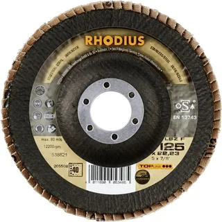 Rhodius 205508 LSZ F EXTENDED Disque segmenté Grain 40 acier inoxydable, acier 10 pc(s) de Rhodius – image du produit 2 sur 2
