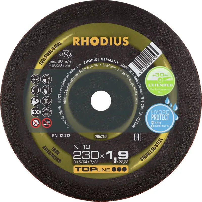 Rhodius 206260 Trennscheibe gerade 230 mm 1 St. Edelstahl, Stahl by Rhodius – product image