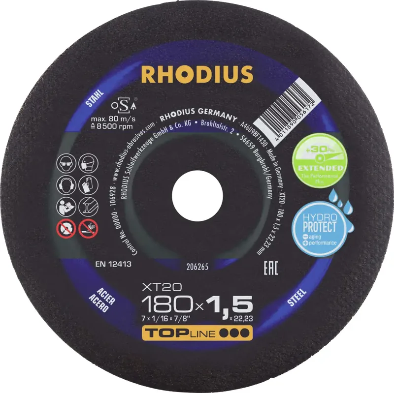 Rhodius 206265 Trennscheibe gerade 180 mm 1 St. Stahl by Rhodius – product image