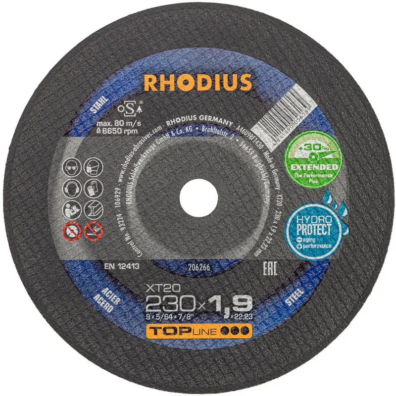Rhodius 206266 Disque à tronçonner 230 mm 1 pc(s) acier de Rhodius – image du produit