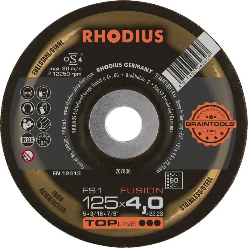 Rhodius 207830 FS1 FUSION Schruppscheibe Edelstahl, Stahl 10 St. de Rhodius – image du produit