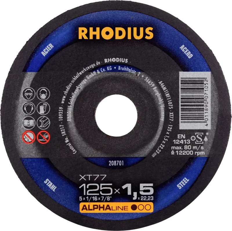 Rhodius 208701 Trennscheibe gerade 125 mm 1 St. Stahl von Rhodius – Produktbild