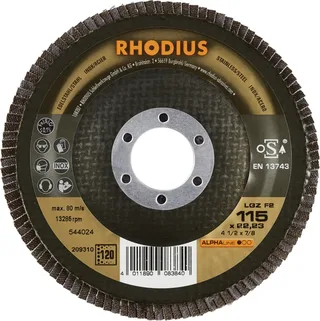 Rhodius 209310 LGZ F2 Disque segmenté Grain 120 acier inoxydable, acier 10 pc(s) de Rhodius – image du produit 2 sur 2