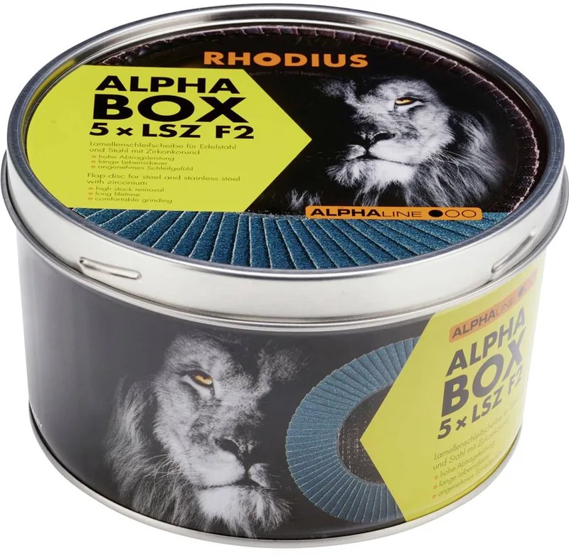 Rhodius 209315 LSZ F2 BOX Disque segmenté Diamètre 125 mm Ø de perçage 22.23 mm Grain 40 5 pc(s) de Rhodius – image du produit