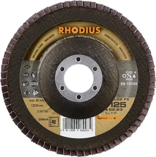 Rhodius 209494 LGZ F2 Disque segmenté Grain 40 acier inoxydable, acier 10 pc(s) de Rhodius – image du produit 2 sur 2