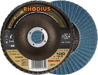 Rhodius 209664 LSZ F2 Disque segmenté Grain 60 acier inoxydable, acier 10 pc(s) de Rhodius – image du produit 1 sur 2