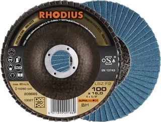 Rhodius 209665 LSZ F2 Disque segmenté Grain 80 acier inoxydable, acier 10 pc(s) de Rhodius – image du produit 1 sur 2