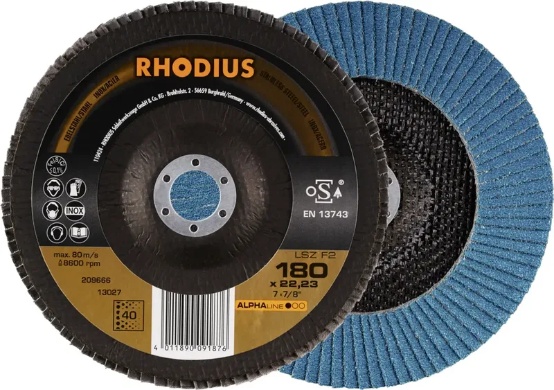 Rhodius 209666 LSZ F2 Disque segmenté Grain 40 acier inoxydable, acier 10 pc(s) de Rhodius – image du produit 1 sur 2