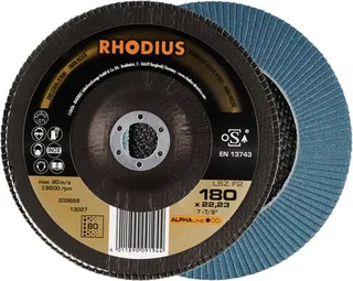 Rhodius 209668 LSZ F2 Disque segmenté Grain 80 acier inoxydable, acier 10 pc(s) de Rhodius – image du produit 1 sur 2