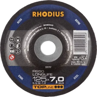 Rhodius 209797 RS50 LONGLIFE Schruppscheibe Stahl, Guss 25 St. von Rhodius – Produktbild 2 von 2