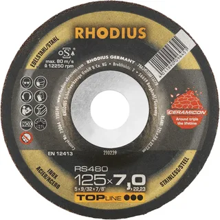 Rhodius 210239 RS480 Schruppscheibe Edelstahl, Stahl 25 St. by Rhodius – product image 2 of 2