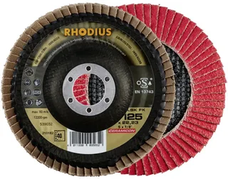Rhodius 210249 LSK FK Disque segmenté Diamètre 115 mm Ø de perçage 22.23 mm Grain 40 acier inoxydable 1 pc(s) de Rhodius – image du produit 1 sur 2