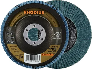 Rhodius 210592 LGZ F3 Disque segmenté Grain 60 acier inoxydable, acier 10 pc(s) de Rhodius – image du produit 1 sur 2