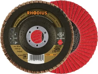 Rhodius 210623 JUMBO SPEED G Fächerschleifscheibe Körnung (num) 60 Edelstahl, Stahl 10 St. fra Rhodius – produktbillede 1 af 2