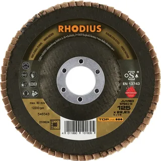Rhodius 210624 JUMBO SPEED G Disque segmenté Grain 80 acier inoxydable, acier 10 pc(s) de Rhodius – image du produit 2 sur 2