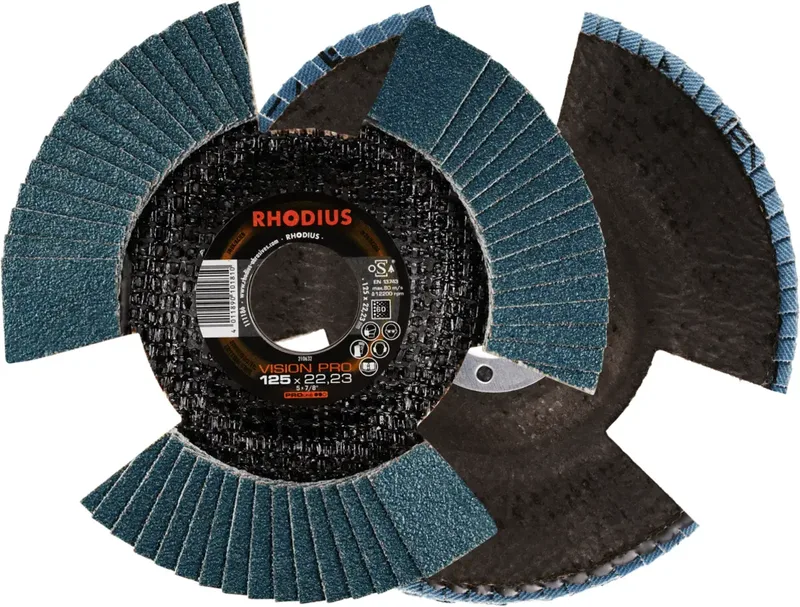 Rhodius 210632 VISION PRO Fächerschleifscheibe Körnung (num) 60 10 St. de Rhodius – image du produit 1 sur 2