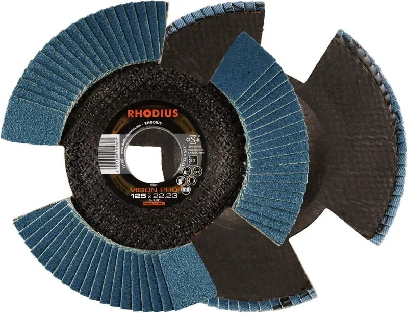 Rhodius 210633 VISION PRO Fächerschleifscheibe Körnung (num) 80 10 St. de Rhodius – image du produit 1 sur 2