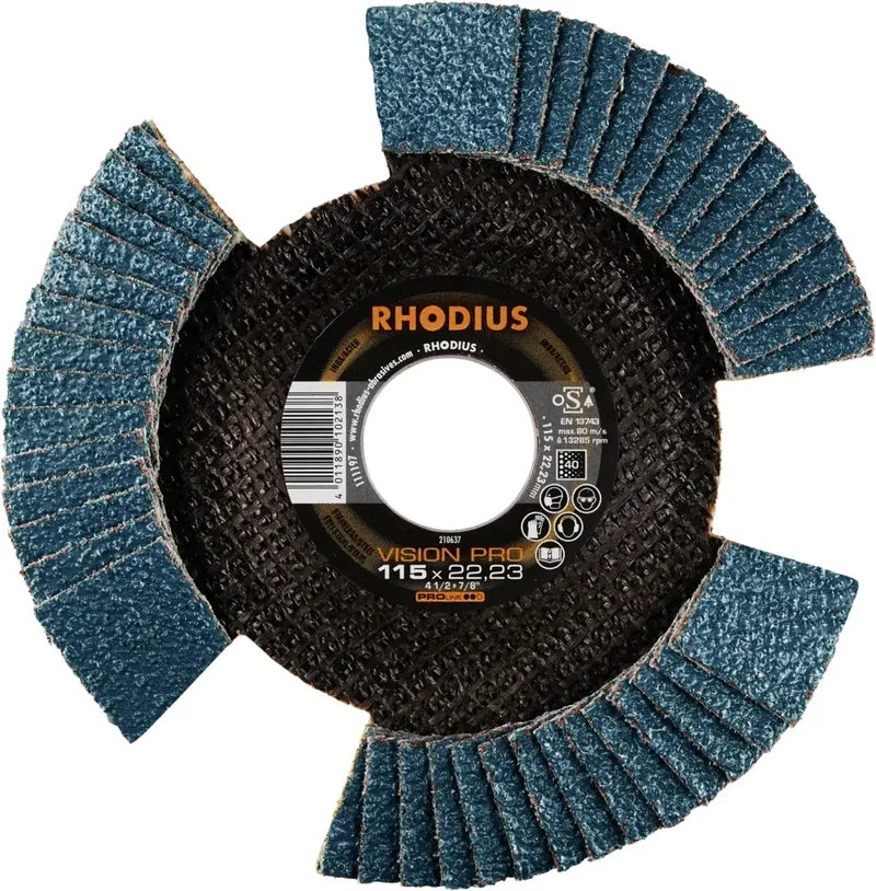 Rhodius 210637 VISION PRO Fächerschleifscheibe Körnung (num) 40 10 St. de Rhodius – image du produit 2 sur 2