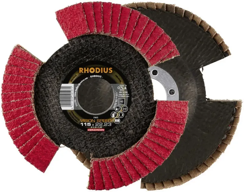 Rhodius 210652 VISION SPEED Lamellenschijf Diameter 115 mm Boordiameter 22.23 mm RVS 1 stuk(s) von Rhodius – Produktbild 2 von 2