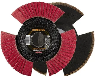 Rhodius 210655 VISION SPEED Lamellenschijf Diameter 115 mm Boordiameter 22.23 mm RVS 1 stuk(s) de Rhodius – image du produit 1 sur 2