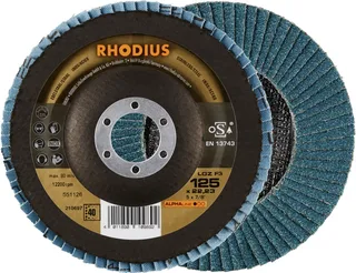 Rhodius 210697 LGZ F3 Fächerschleifscheibe Körnung (num) 40 Edelstahl, Stahl 10 St. von Rhodius – Produktbild 2 von 2