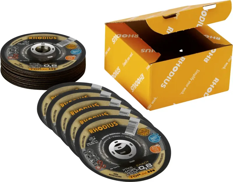 Rhodius 211077 Jeu de disque à tronçonner 125 mm 25 pc(s) acier inoxydable, acier de Rhodius – image du produit