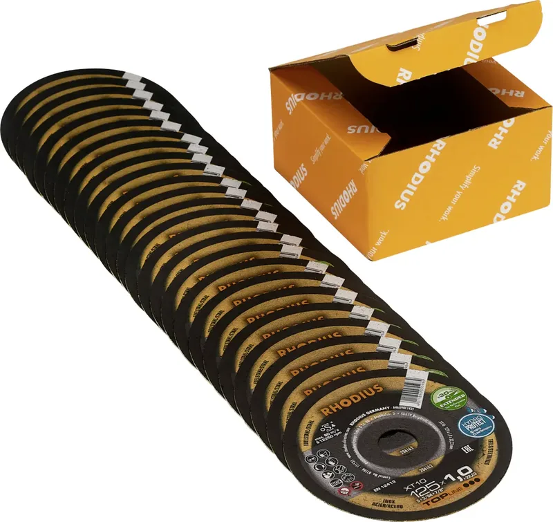 Rhodius 211294 Trennscheiben-Set 125 mm 25 St. Edelstahl, Stahl van Rhodius – productafbeelding
