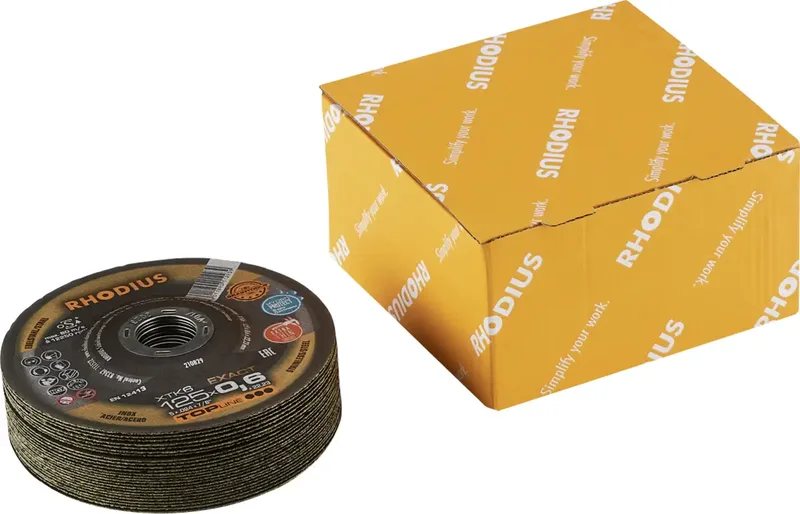 Rhodius 211295 Jeu de disque à tronçonner 125 mm 25 pc(s) acier inoxydable, acier de Rhodius – image du produit