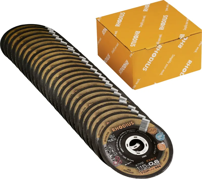 Rhodius 211300 Jeu de disque à tronçonner 115 mm 25 pc(s) acier inoxydable, acier de Rhodius – image du produit