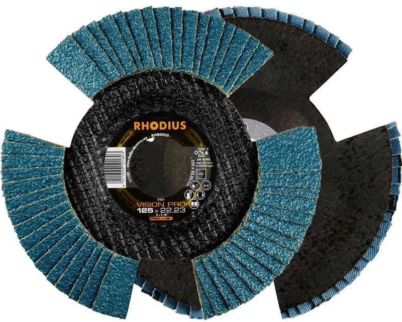 Rhodius 211303 VISION PRO PACK Lamellenschijf Diameter 125 mm Boordiameter 22.23 mm Korrelgrootte (num) 40 5 stuk(s) von Rhodius – Produktbild