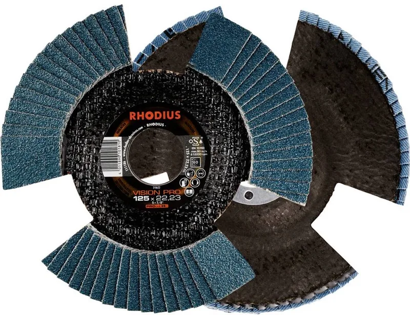 Rhodius 211304 VISION PRO PACK Lamellenschijf Diameter 125 mm Boordiameter 22.23 mm Korrelgrootte (num) 60 5 stuk(s) de Rhodius – image du produit