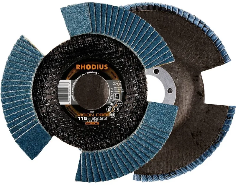 Rhodius 211308 VISION PRO PACK Lamellenschijf Diameter 115 mm Boordiameter 22.23 mm 5 stuk(s) de Rhodius – image du produit