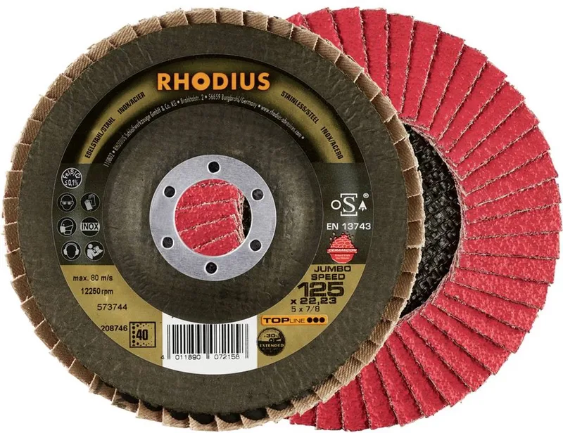 Rhodius 211311 JUMBO SPEED PACK Lamellenschijf Diameter 125 mm Boordiameter 22.23 mm 5 stuk(s) by Rhodius – product image
