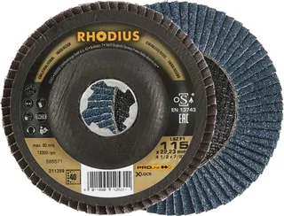 Rhodius 211389 LSZ F1 X-LOCK Fächerschleifscheibe Körnung (num) 40 Edelstahl, Stahl 10 St. by Rhodius – product image 1 of 2