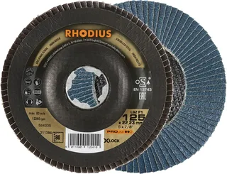 Rhodius 211394 LSZ F1 X-LOCK Disque segmenté Grain 80 acier inoxydable, acier 10 pc(s) de Rhodius – image du produit 1 sur 2