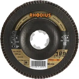Rhodius 211394 LSZ F1 X-LOCK Disque segmenté Grain 80 acier inoxydable, acier 10 pc(s) de Rhodius – image du produit 2 sur 2
