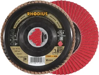 Rhodius 211400 JUMBO SPEED P X-LOCK Disque segmenté Grain 80 acier inoxydable, acier 10 pc(s) de Rhodius – image du produit 1 sur 2